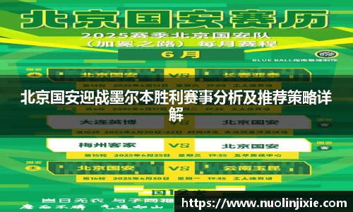 北京国安迎战墨尔本胜利赛事分析及推荐策略详解